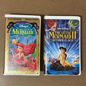 Little Mermaid VHS Bundle